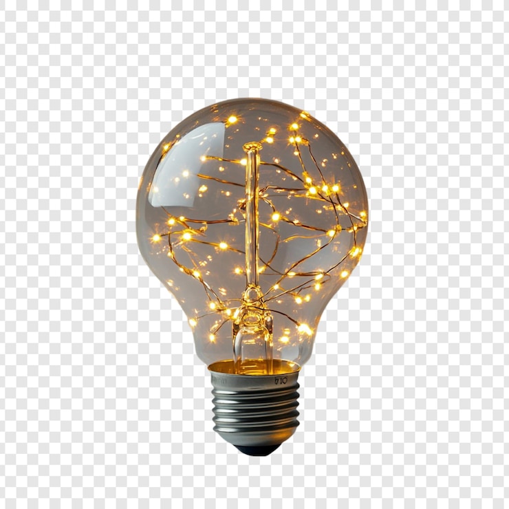 PSD decorazione illuminante una lampadina a filamento led incandescente