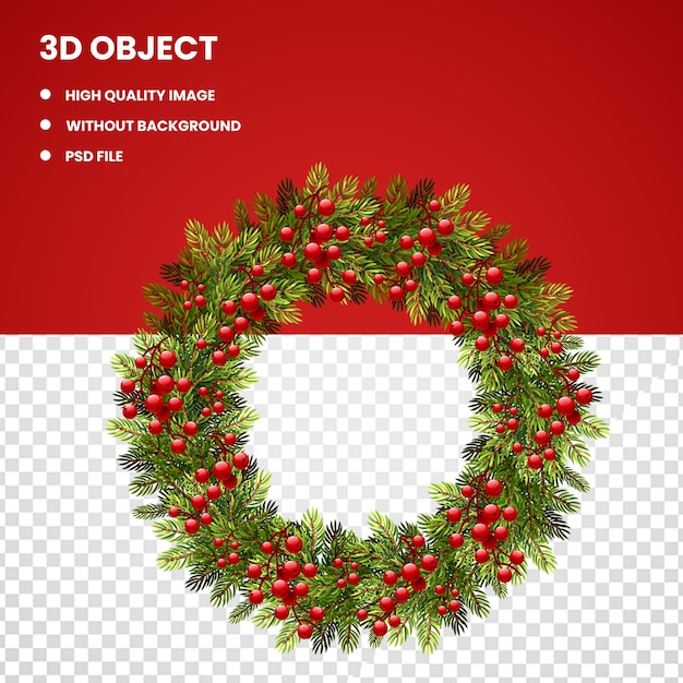 Decorazione natalizia con ghirlanda