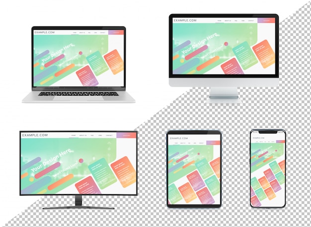 Découpez les appareils modernes avec des ombres