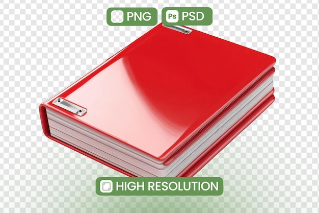 Découvrez le livre rouge Explorant les images haute résolution PNG et les fichiers PSD un guide visuel des textures et des éléments de conception parfait pour les projets graphiques et l'inspiration créative