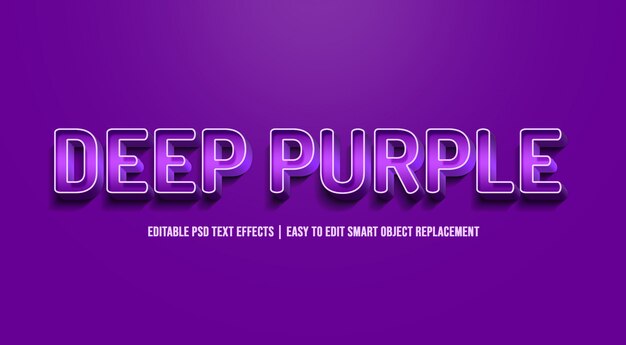 Deep Purple-Texteffekt