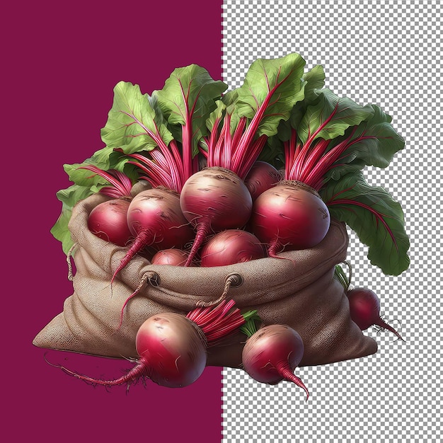 PSD deep red beetroot mountain png