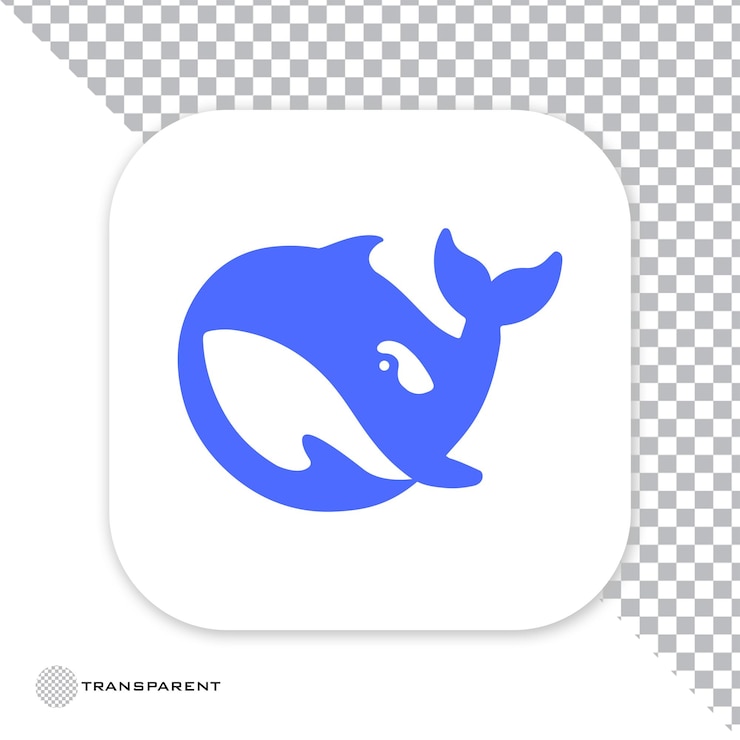 PSD deepseek logo png e psd