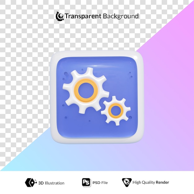 Definindo a ilustração 3d do ícone do smartphone