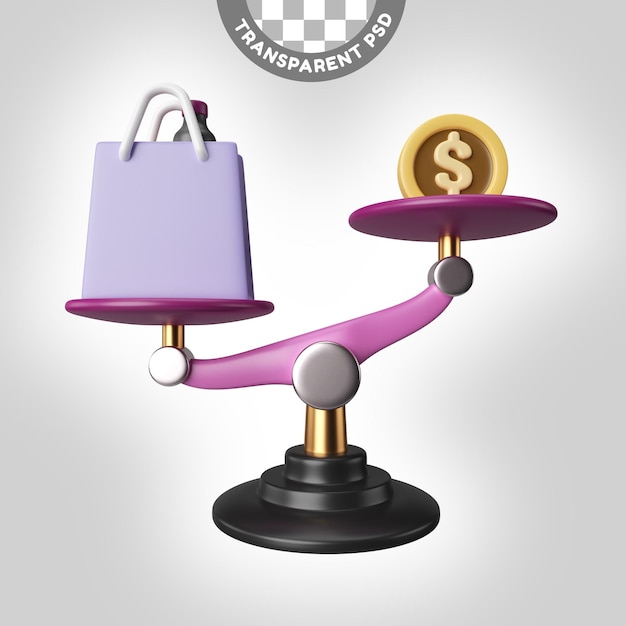 Deflation 3D-Illustrationssymbol