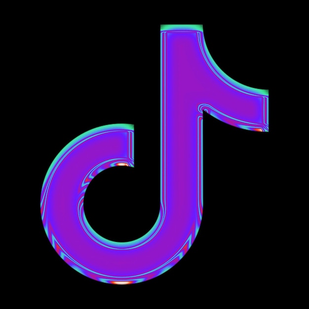 PSD dégradé de chrome tiktok