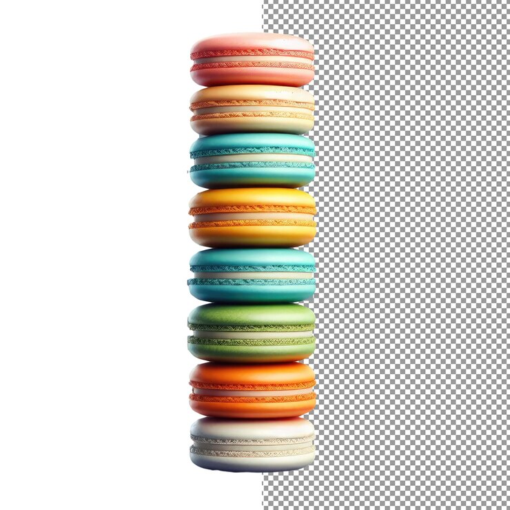 PSD dekadente ziffern tauchen ein in unwiderstehliche 3d-macaron-zahlen