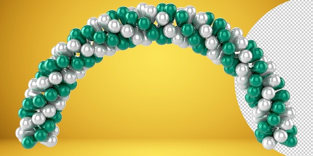 Dekorationselemente für Ballongirlanden. Hochzeit, Geburtstag, Baby, Partyfeier Transparentes PNG