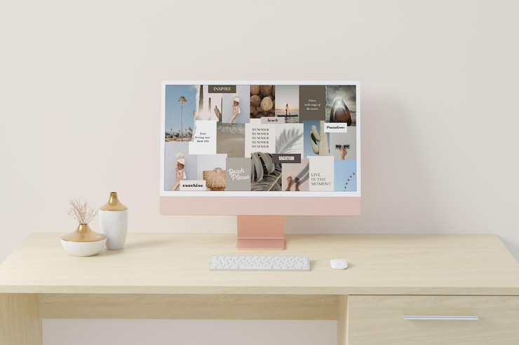 PSD dekstop mockup