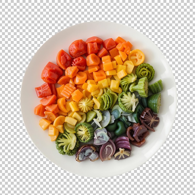 PSD el deleite de las verduras del arco iris