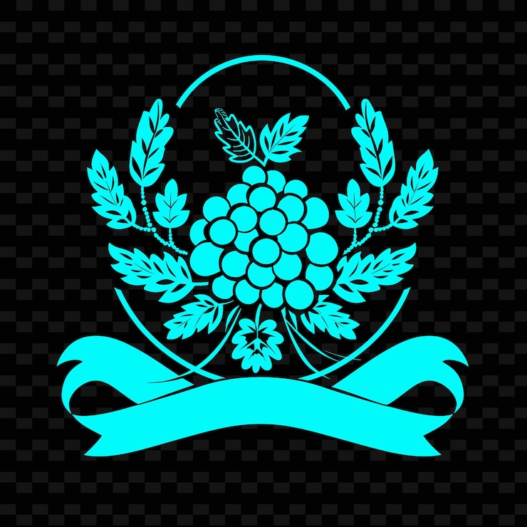 PSD delicat mulberry insignia logo con flores decorativas y diseños vectoriales creativos y minimalistas