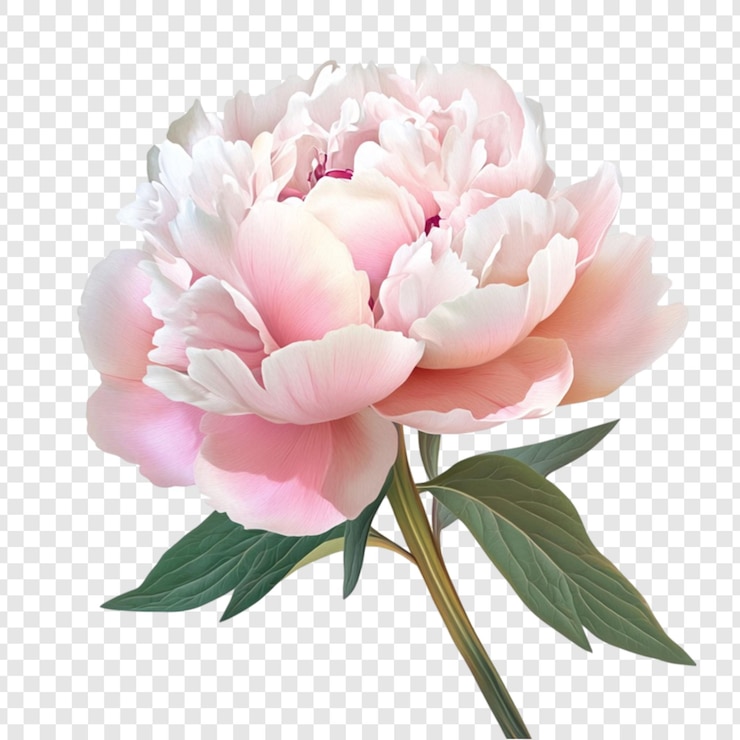 PSD delicate fiori di peonia rosa fiori eleganti natura bellezza arte floreale