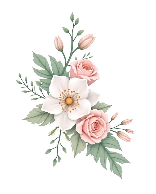 Delicate rose rosa e bianche