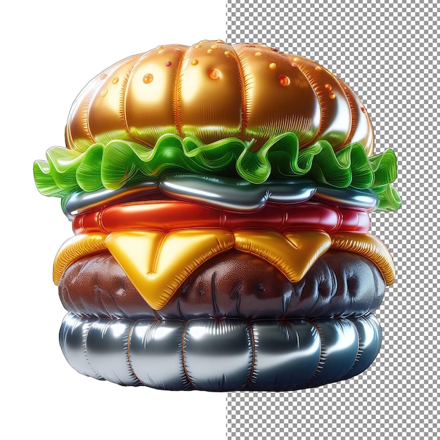 PSD délice de burger 3d alléchant