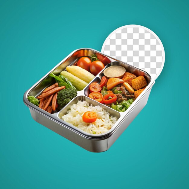 PSD une délicieuse composition de boîte à bento