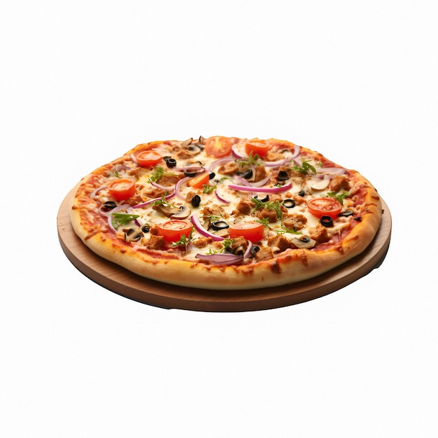 Une délicieuse pizza avec des ingrédients frais