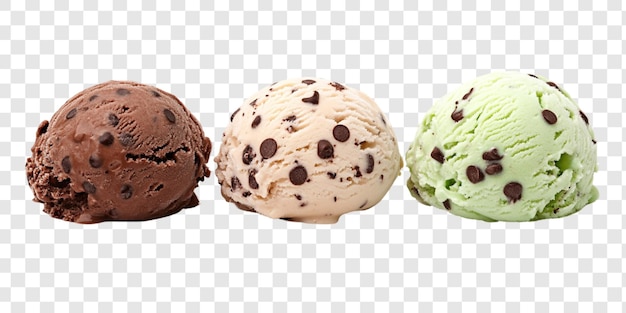 Délicieuses glaces à la vanille crémeuses avec du cacao