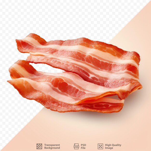 Délicieux Bacon Sur Fond Transparent