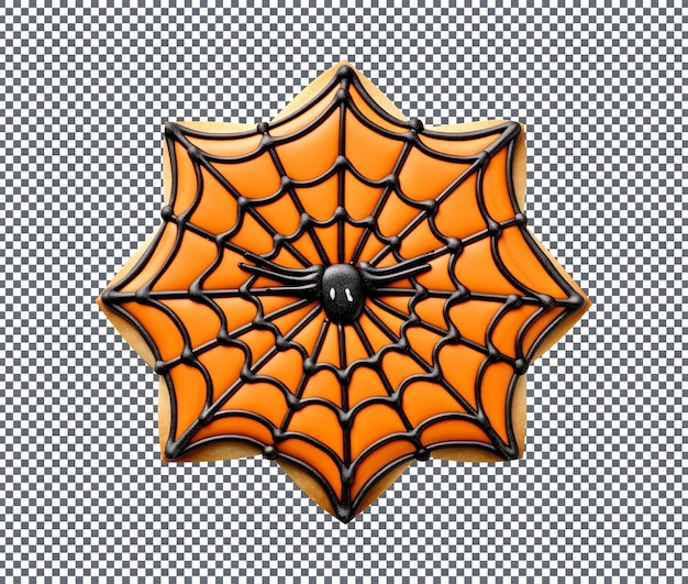 Des délicieux biscuits d'Halloween décorés isolés sur un fond transparent
