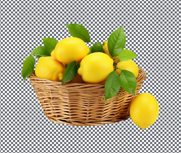 PSD un délicieux citron isolé sur un fond transparent