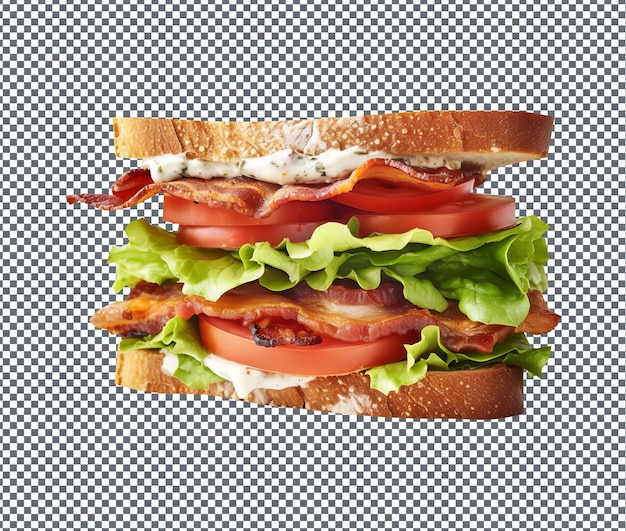 Délicieux Et Délicieux Sandwich Blt Isolé Sur Fond Transparent