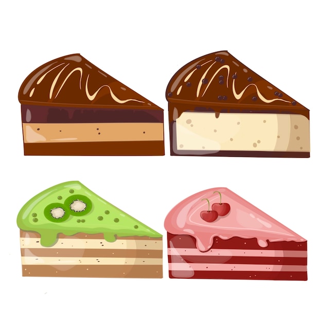 Délicieux Gâteau Délices Ilustration