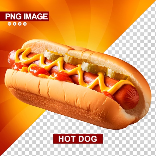 Un Délicieux Hot-dog Avec Du Ketchup Et De La Moutarde