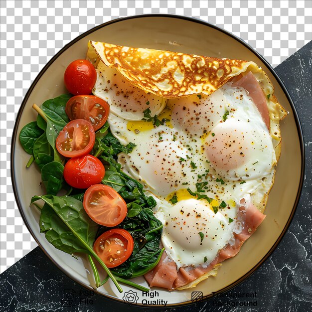 Délicieux Petit Déjeuner Isolé Sur Un Fond Transparent Inclure Un Fichier Png