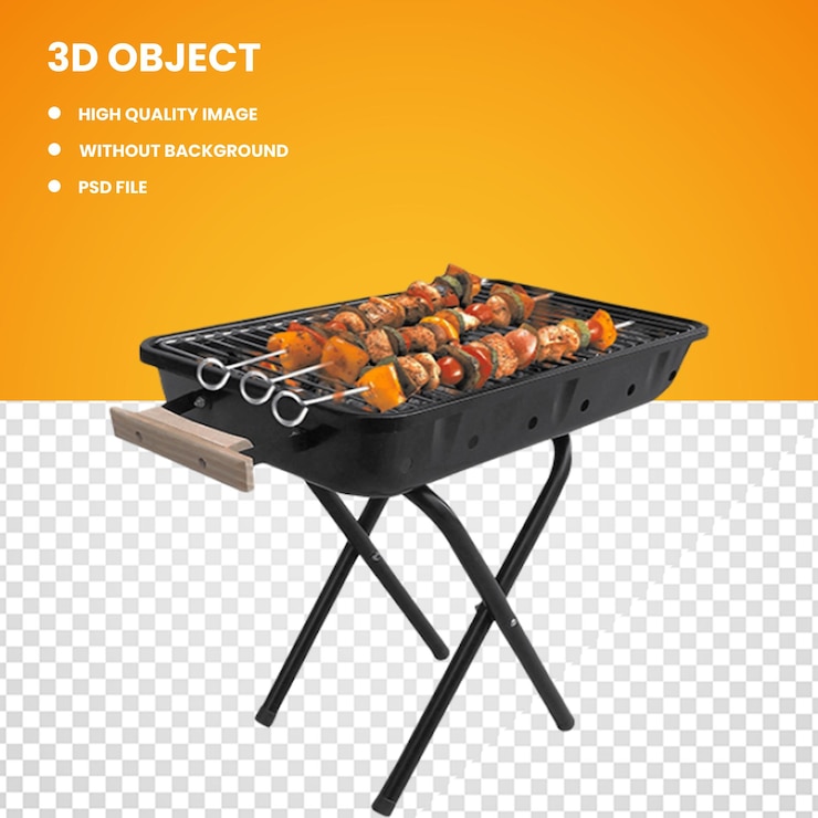 PSD un délicieux repas de poulet un délicieu de poulet sur la table des ailes de poulet grillées sur le gril en flammes
