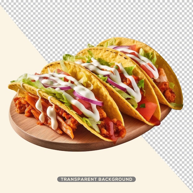 PSD délicieux tacos cuisine mexicaine