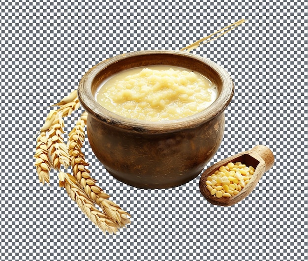 Una deliciosa avena aislada sobre un fondo transparente