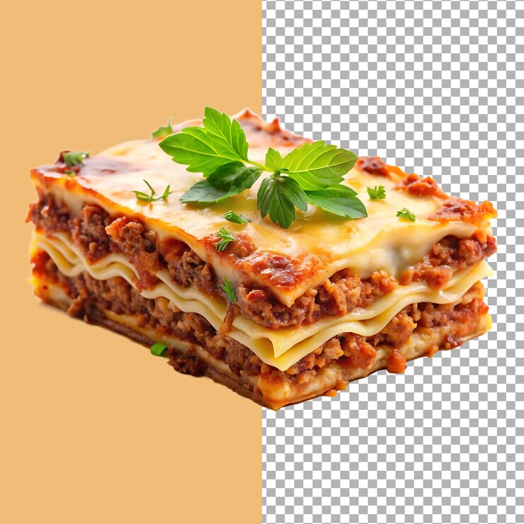 Deliciosa y en capas lasagna italiana con salsa de carne y queso una obra maestra de la fotografía de comida