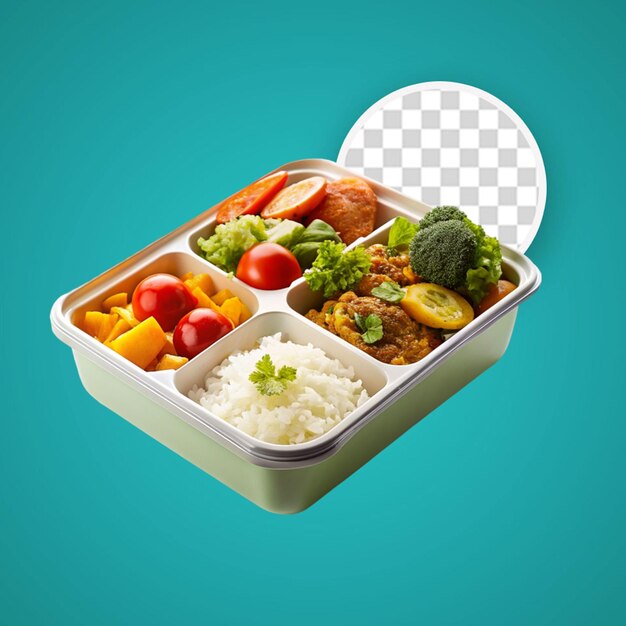 Deliciosa composição de caixa de bento