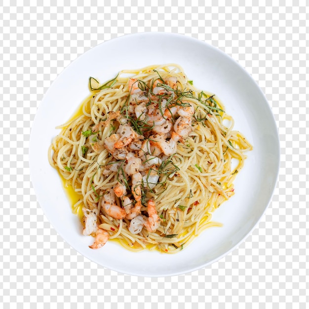 Deliciosa pasta de camarón y camarón