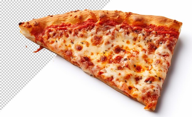 Deliciosa y sabrosa pizza clásica aislada sobre un fondo transparente