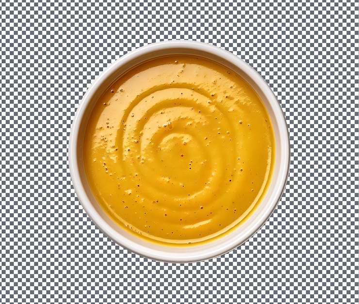 PSD deliciosa salsa de curry aislada sobre un fondo transparente