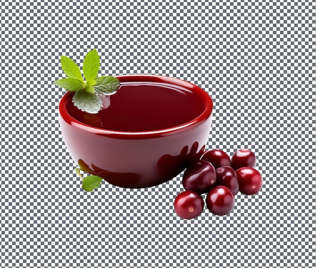deliciosa salsa Kokum aislada sobre fondo transparente