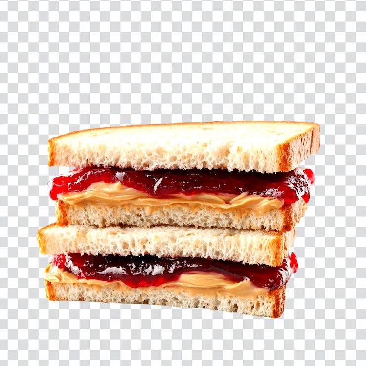 PSD deliciosa sanduíche de manteiga de amendoim e geleia