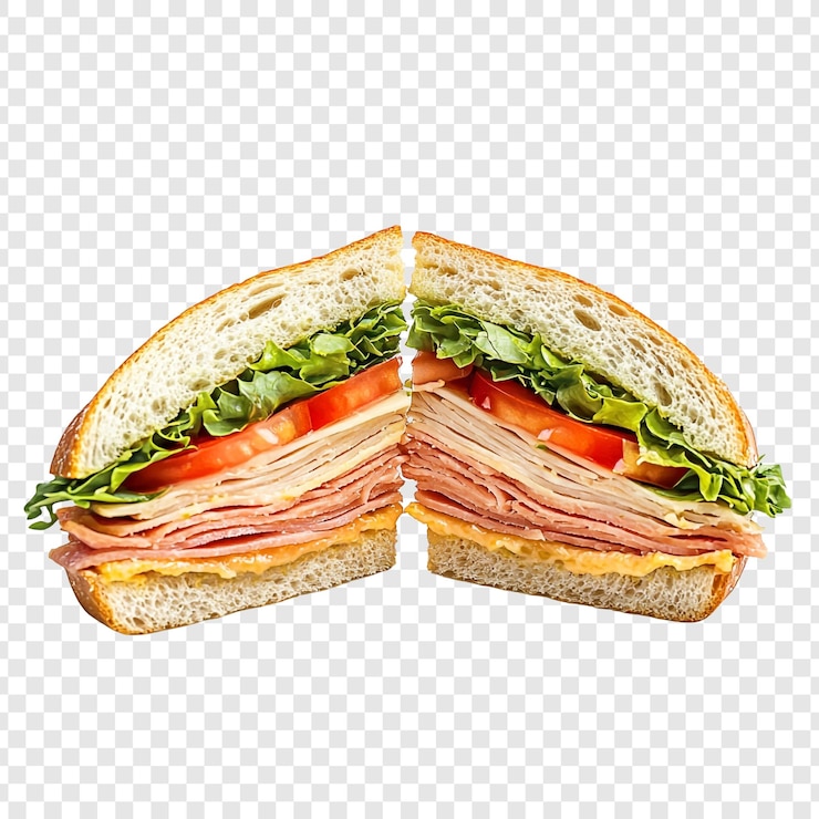 PSD deliciosa sanduíche de presunto e queijo