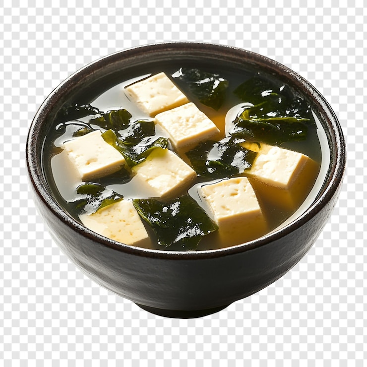 PSD deliciosa sopa de miso con tofu y algas