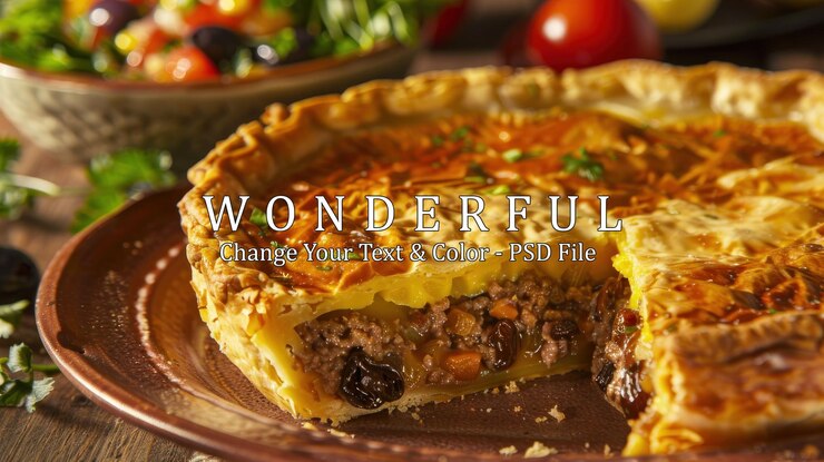 PSD deliciosa torta de carne caseira