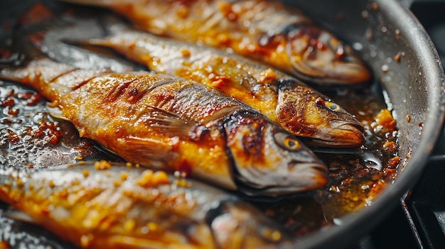 Deliciosas batatas de peixe fotografia de peixe frito em estilo de comida bonita