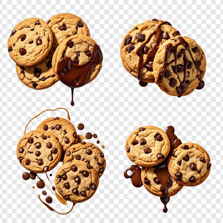 PSD deliciosas galletas de chocolate