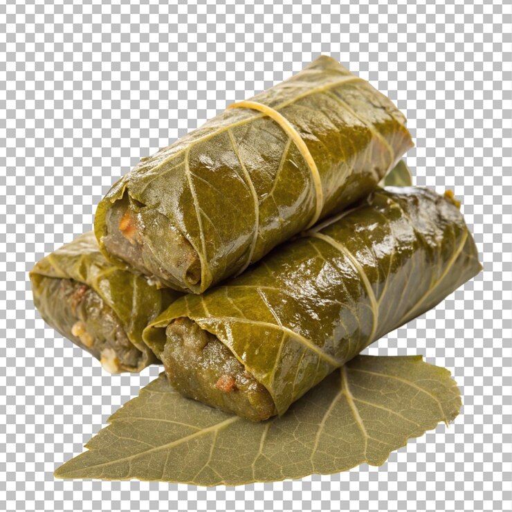 PSD deliciosas hojas de uva rellenas