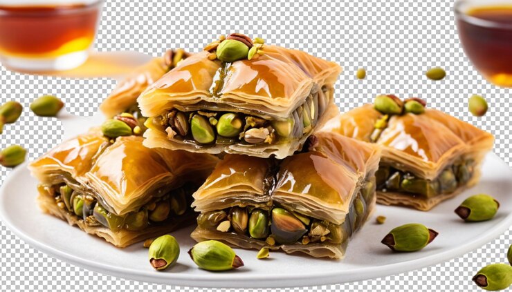 PSD un delicioso baklava lleno de sabor