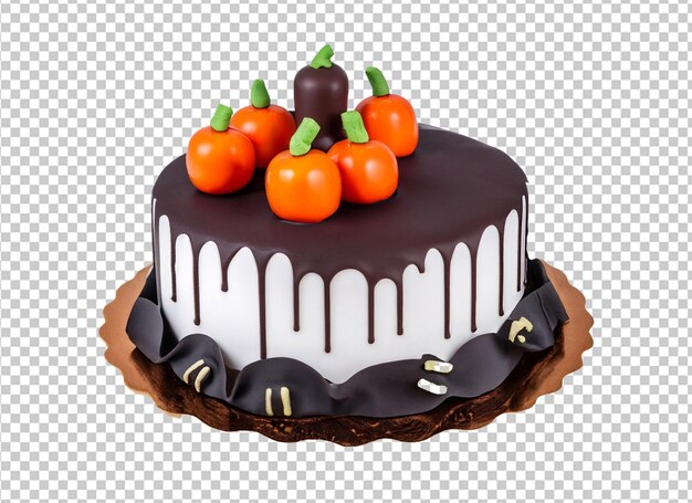 Delicioso bolo de halloween belamente decorado