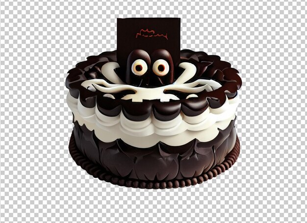 Delicioso bolo de Halloween Belamente decorado