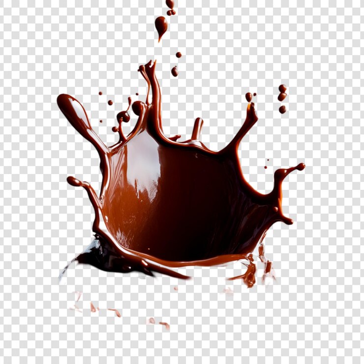 Delicioso chocolate salpicado indulgente dulzura marrón