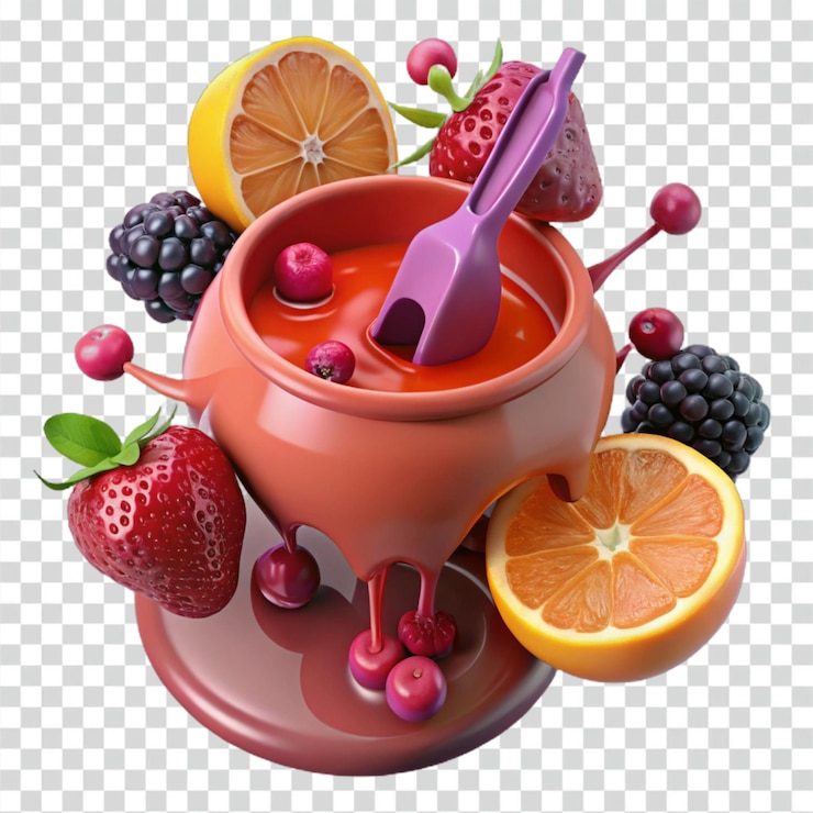 PSD delicioso cuenco de bayas mezcladas