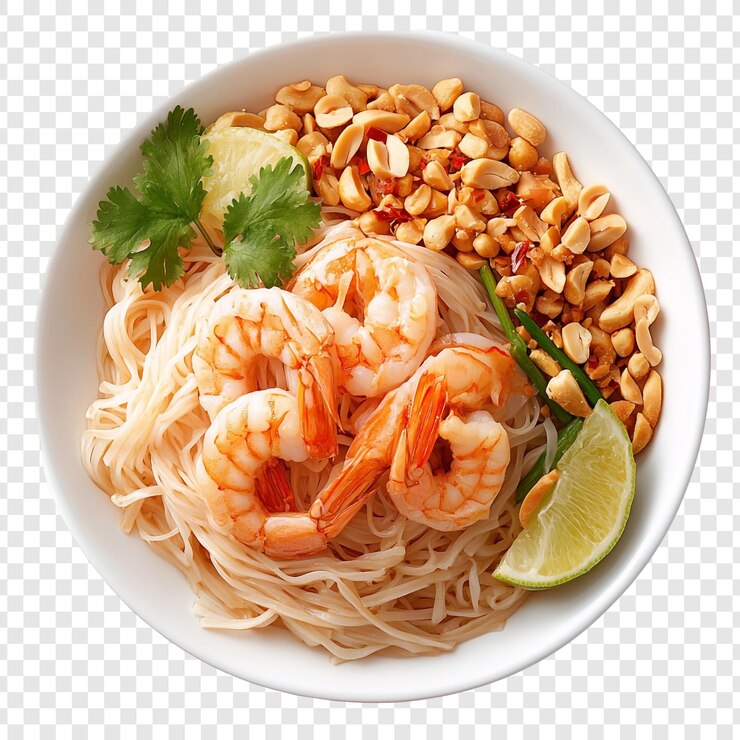 PSD delicioso cuenco de fideos de camarón